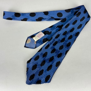 小物 40's style polka dot bottle shape tie White and Black Polka Dot Necktie | Shop at TieMart