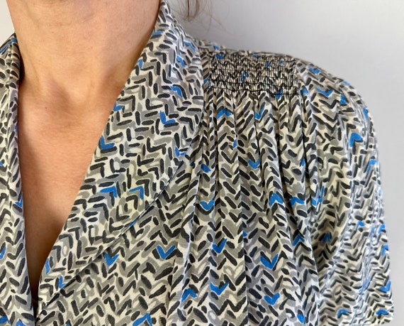 1940s Romantic Rendezvous Dress | Vintage 40s Blu… - image 5
