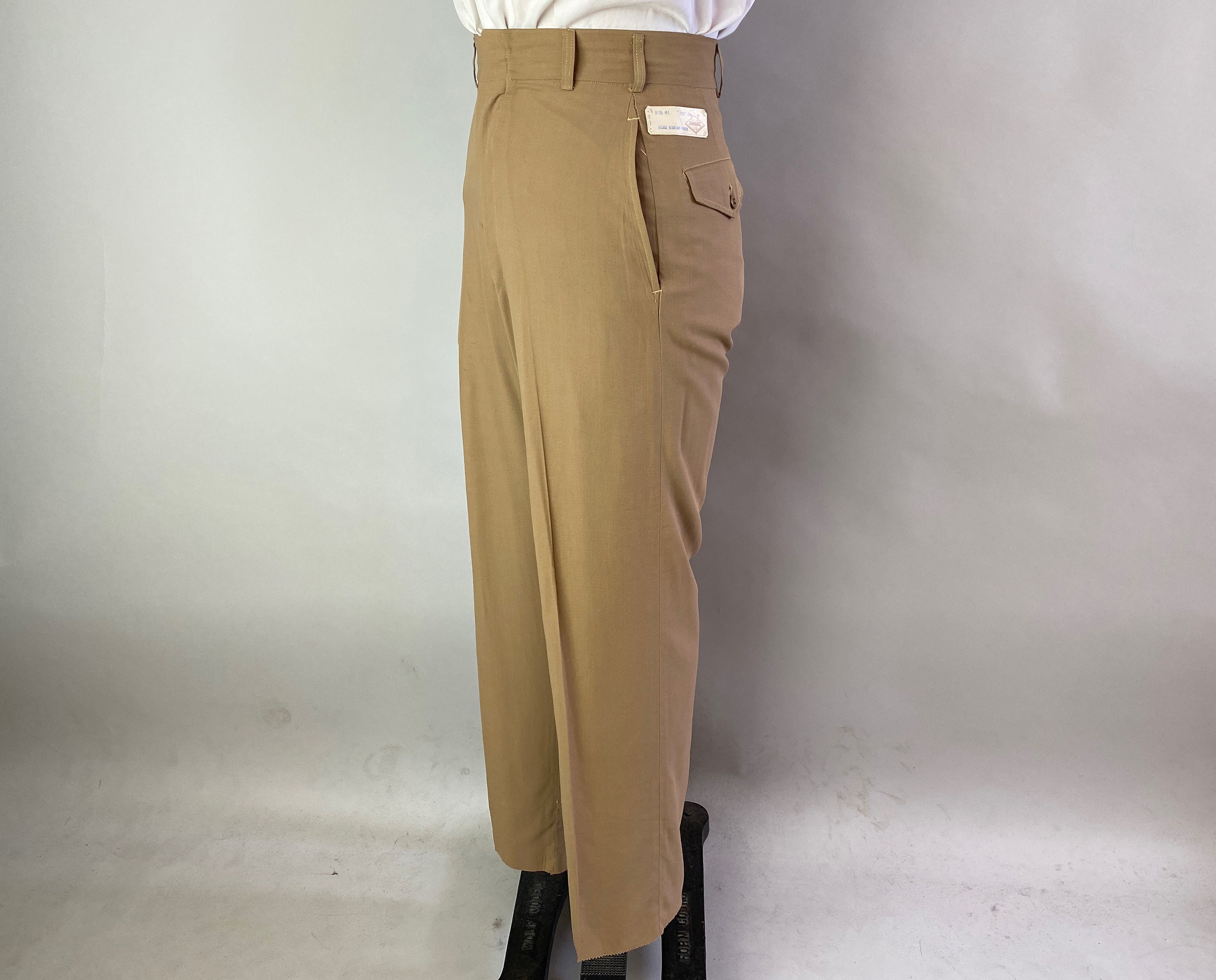 [良品] 50s vintage slacks W32 L28 Amazon.com: 1950s Pattern, Men's Tailored Slacks - Waist: 30