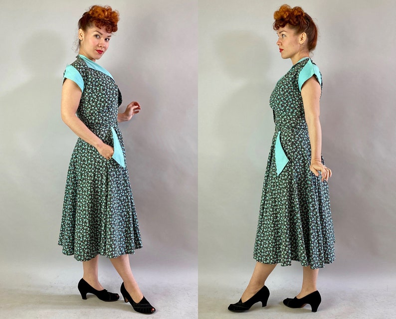1950s Sweet Rick Rack Sun Dress