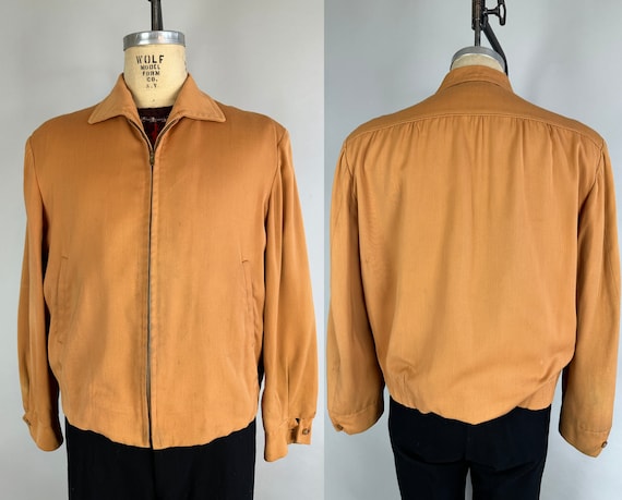 1950s Rockin Ricky Jacket | Vintage 50s Butterscotch