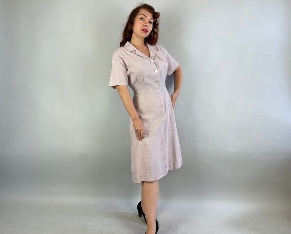 1940s Lovely in Lilac Dress | Vintage 40s Purple … - image 4