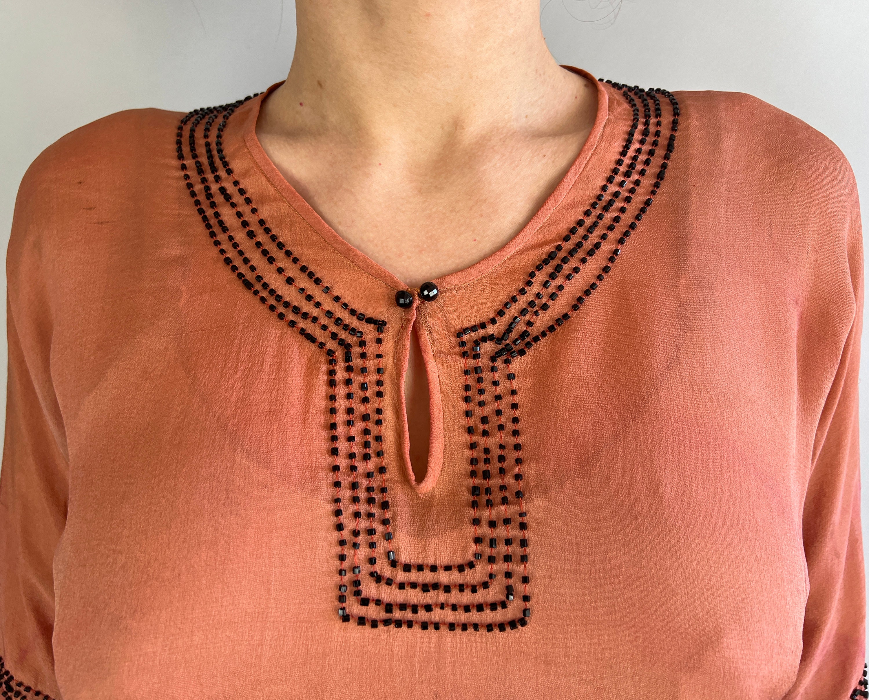 Grecian Drape Blouse, English Rose