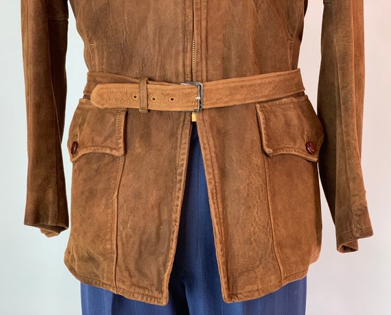 1930s Belted Back Outdoors Jacket | Vintage 30s M… - image 8