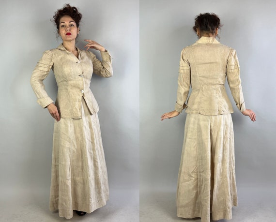 1900s Summer Saunter Suit Ensemble | Vintage Anti… - image 9