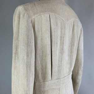 1930s Suave Summer Belted Blazer Vintage 30s White Heavy Weight Linen ...