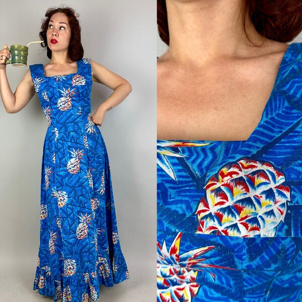 Small 1950s Icy Blue Mermaid Dress