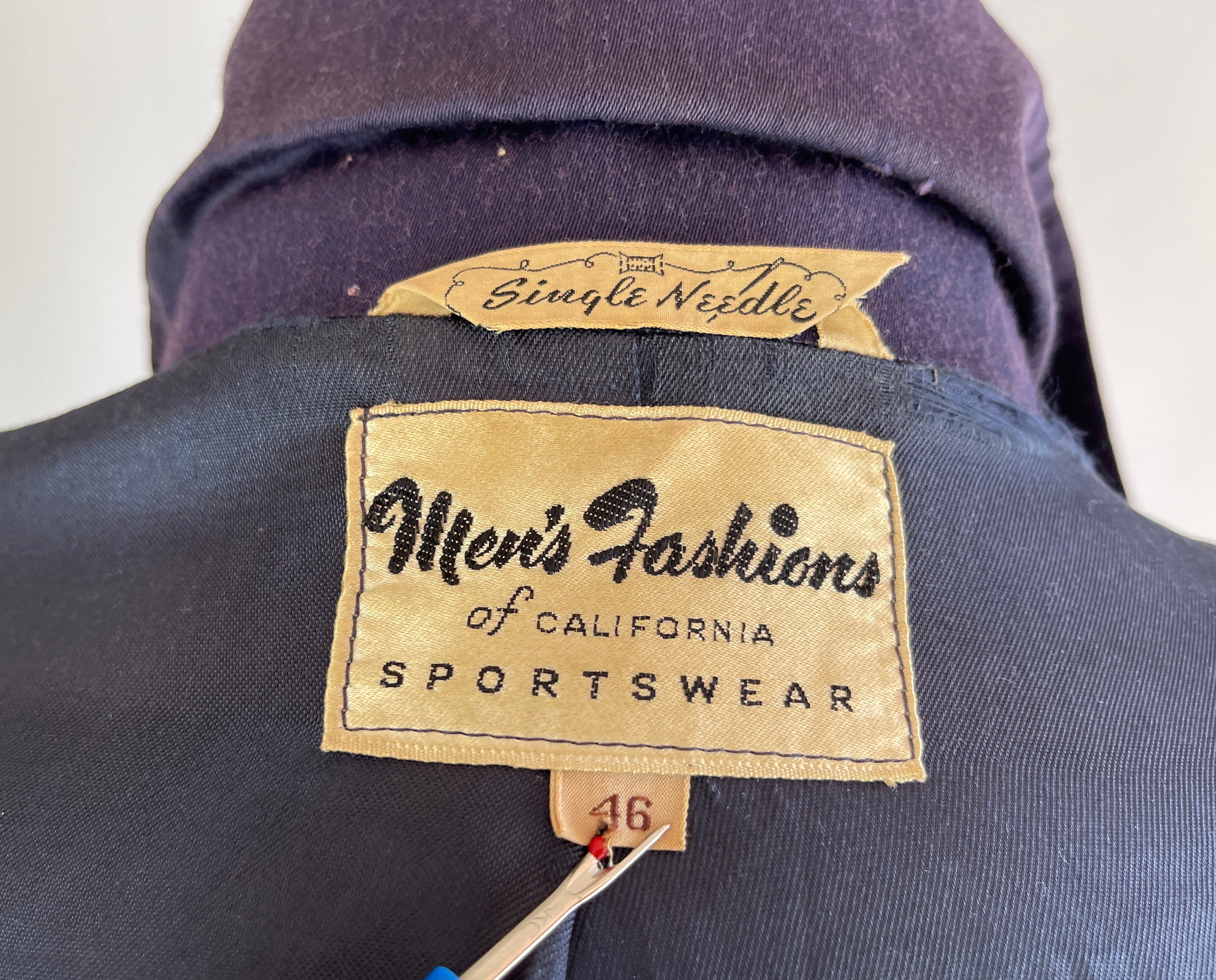 1950s Rockabilly “Ricky” Jacket | Vintage 50s Azure Blue 1950s Rockabilly “Ricky” Jacket | Vintage 50s Azure Blue
