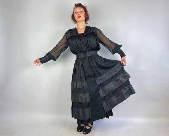 1910s Dark Delights Dress | Vintage Teens Antique… - image 6