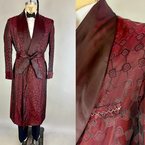 1940s Linked by Love Smoking Jacket | Vintage 40s Deadstock NWT