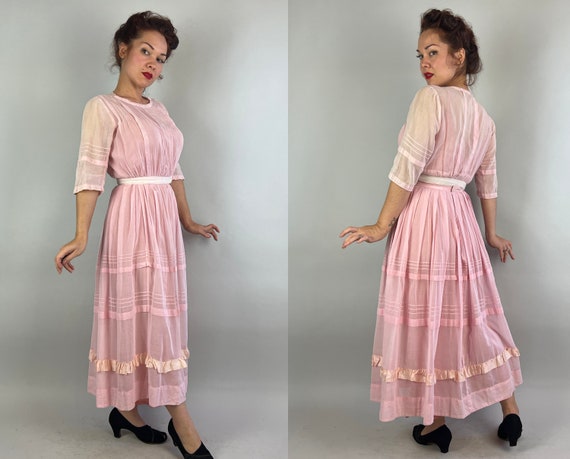 1800s Pretty in Pink Dress Ensemble | Antique Vic… - image 7