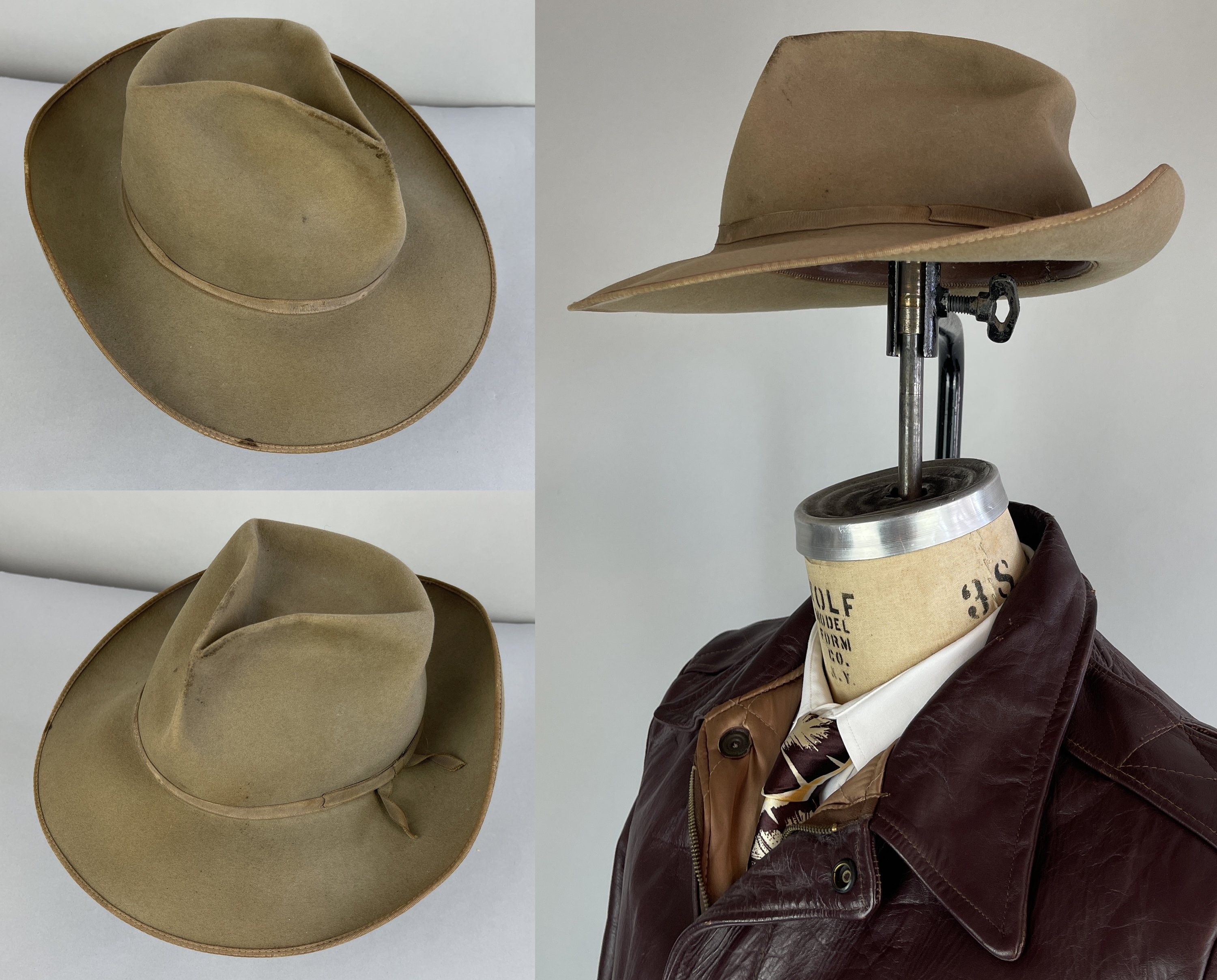 Indiana Jones Fedora Hat With Ribbon Band 