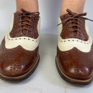 thumbnail image 2 of Men's Spectator Two Tone Tweed Wingtip Oxford Dress Shoes – Lace Up – Medium Width 2 of 6