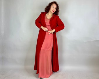 1940s Little Red Riding Hood Goes Glitz Coat | Vintage 40s