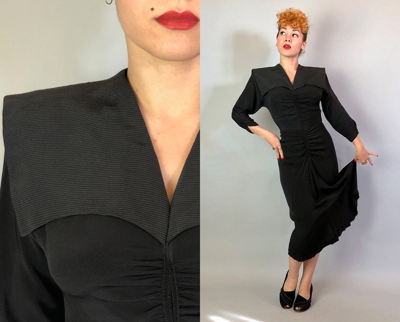 Wide Collar Cocktail Dress
