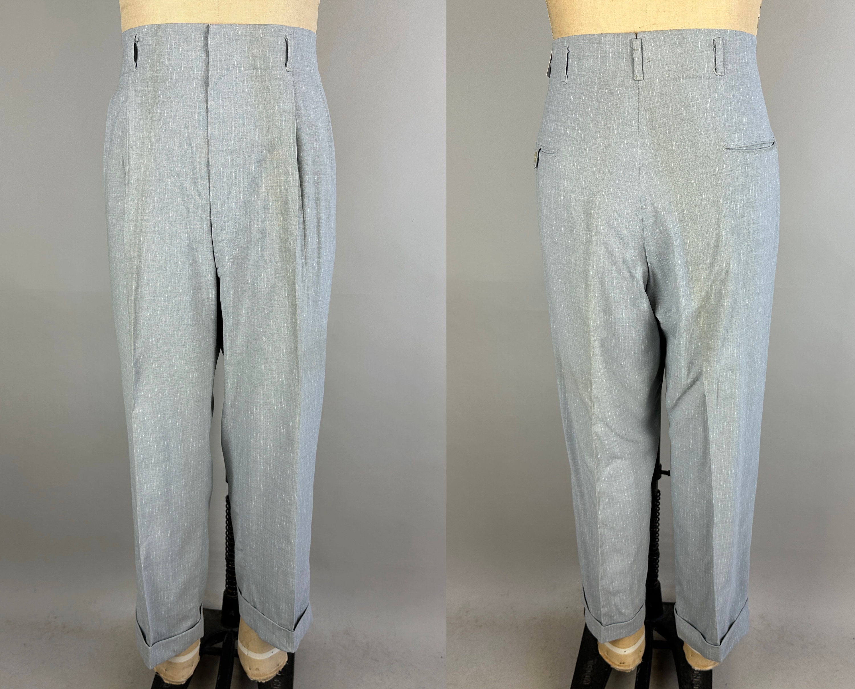 50s vintage wool trousers no tuck 最低値」！ - マガジン