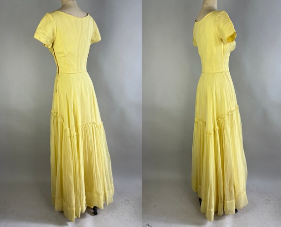 1940s Beautiful Belle Ball Gown Vintage 40s Daffo Gem