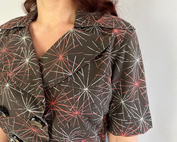 1940s Sally Loves Sparklers Frock | Vintage 40s B… - image 7
