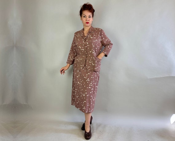 1940s Apple of the Eye Dress Set | Vintage 40s Fr… - image 2