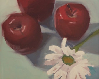 Bashful- Original Oil Painting on Ampersand Gessobord