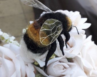 Needle felted Bumble Bee