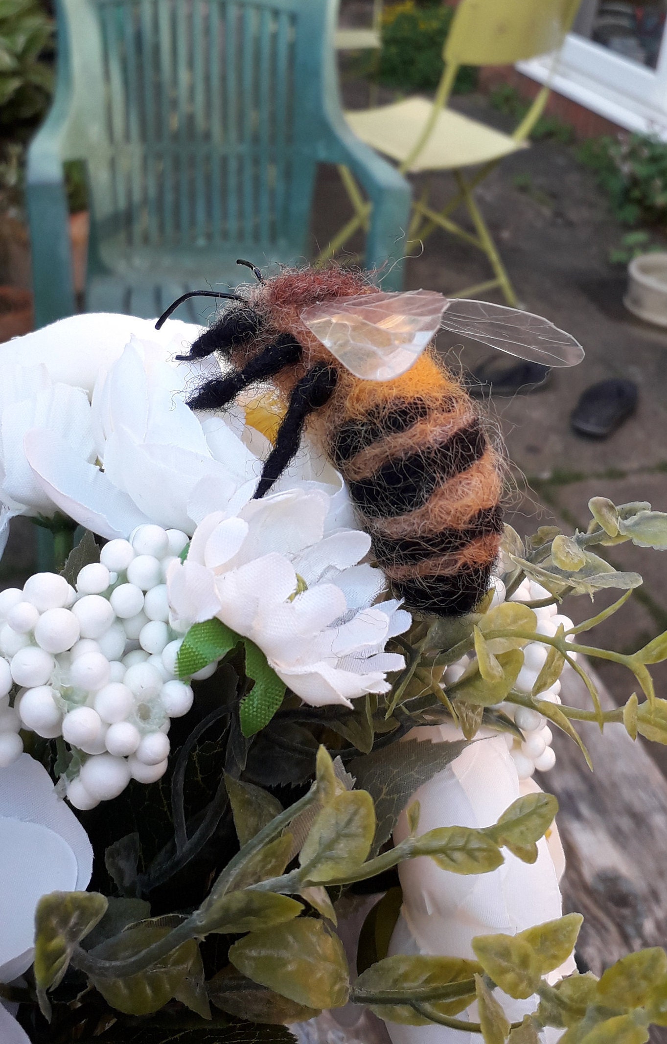 Needle Felted Honey Bee Etsy UK