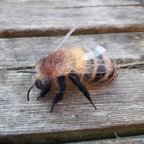 Needle felted Honey Bee