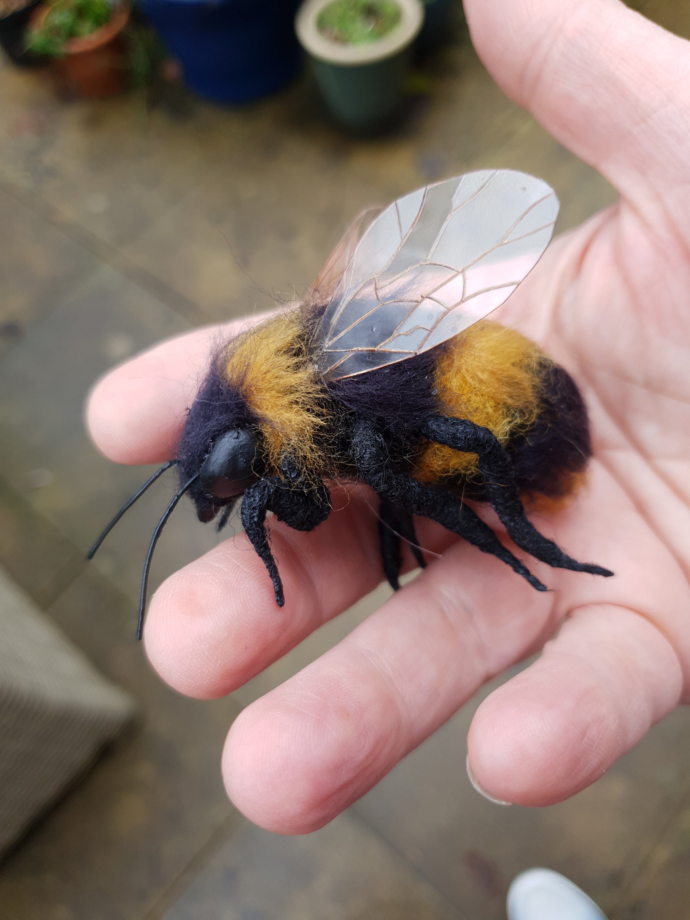 Large Felted Bumble Bee -  Finland