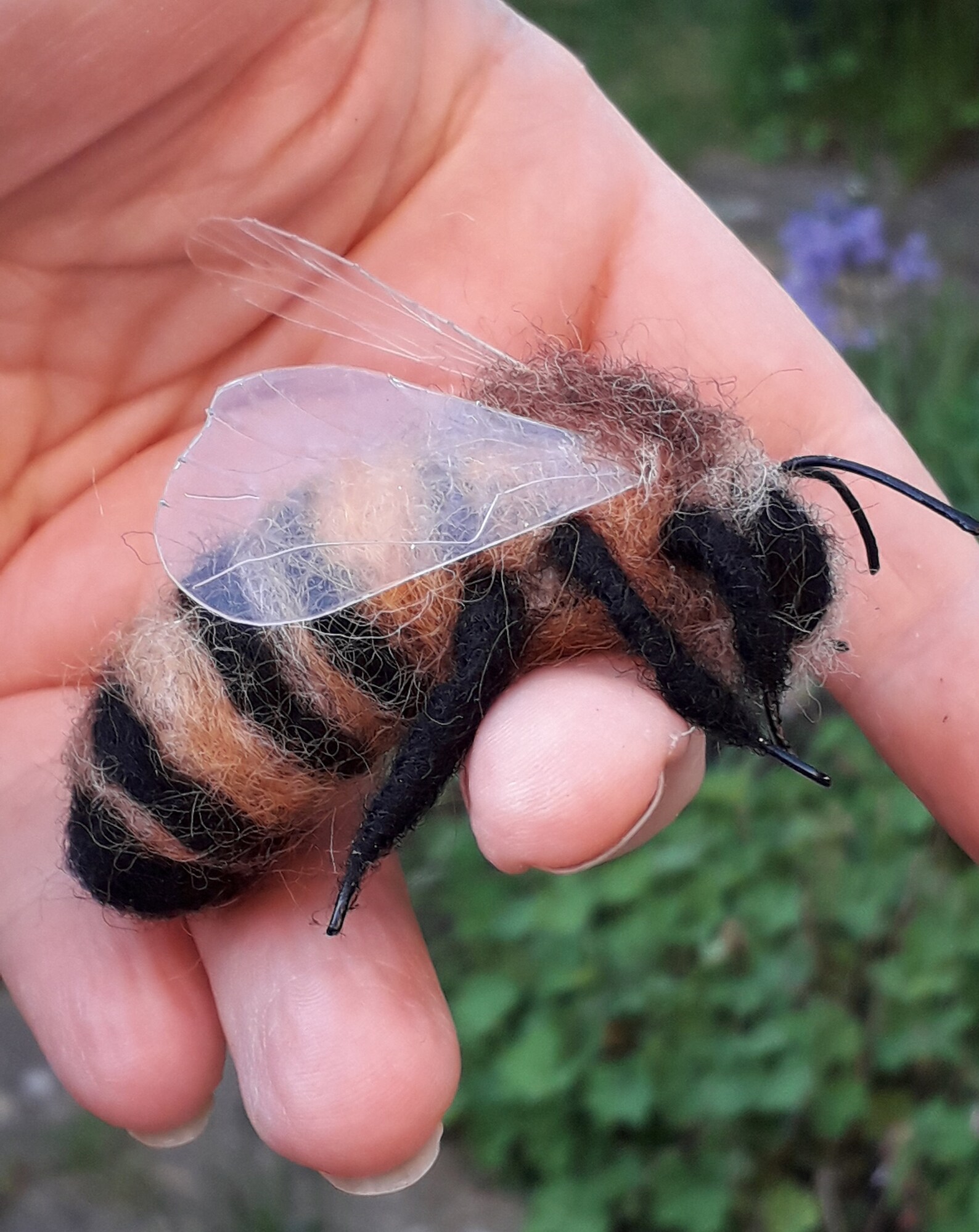 Needle Felted Honey Bee Etsy UK