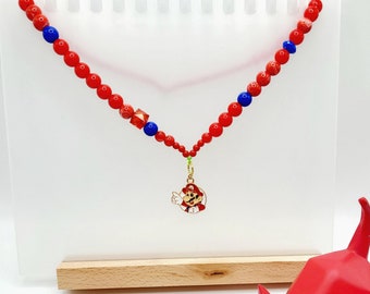 Children's mario characters Stretch Necklace or Bracelet