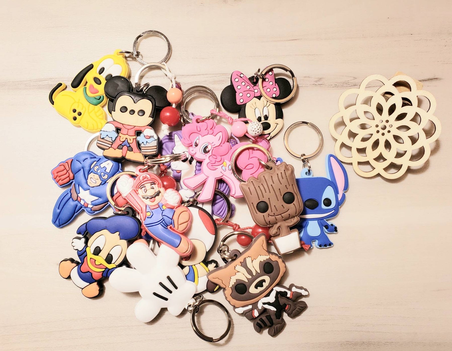 Character Keychain / Backpack Accessory PVC Etsy