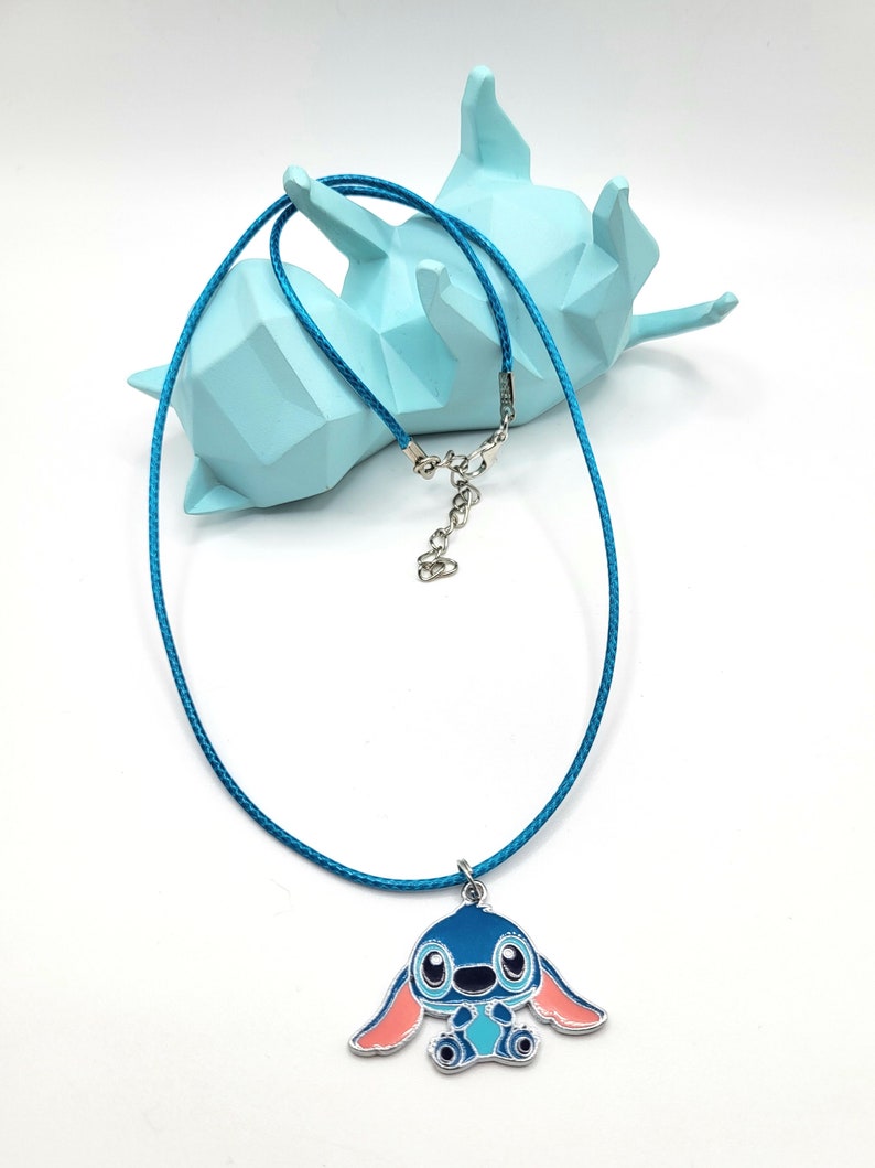 Disney's "Stitch and Angel" Children / Tween / Adult Necklace - cotton cord image 5