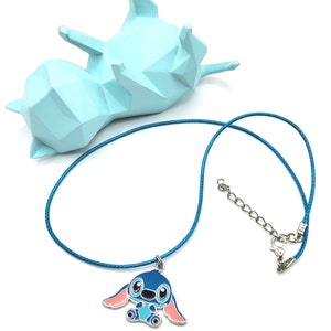 Disney's "Stitch and Angel" Children / Tween / Adult Necklace - cotton cord Stitch
