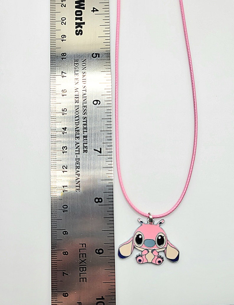 Disney's "Stitch and Angel" Children / Tween / Adult Necklace - cotton cord image 8