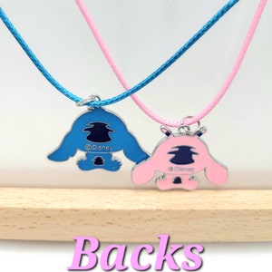 Disney's "Stitch and Angel" Children / Tween / Adult Necklace - cotton cord image 3