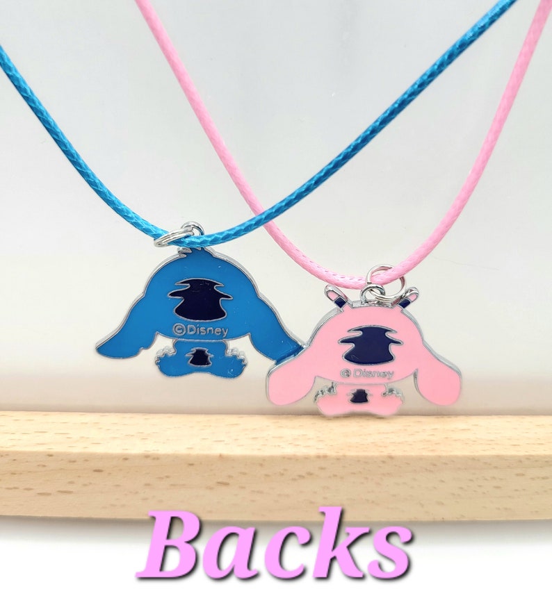Disney's "Stitch and Angel" Children / Tween / Adult Necklace - cotton cord image 3