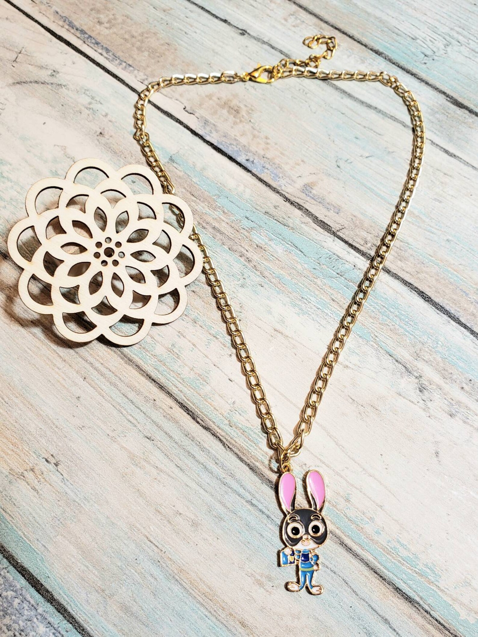 Collar colgante Zootopia Judy o Nick Enamel de Etsy