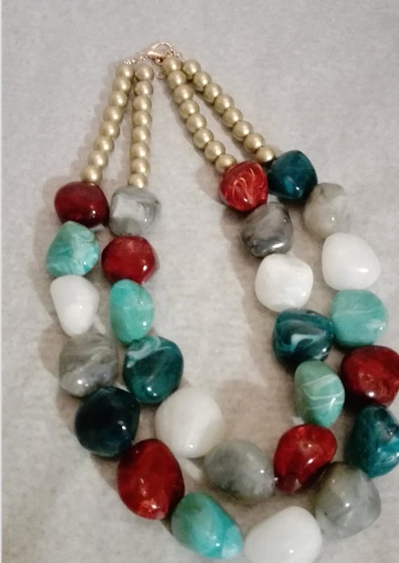 Colorful plastic chain