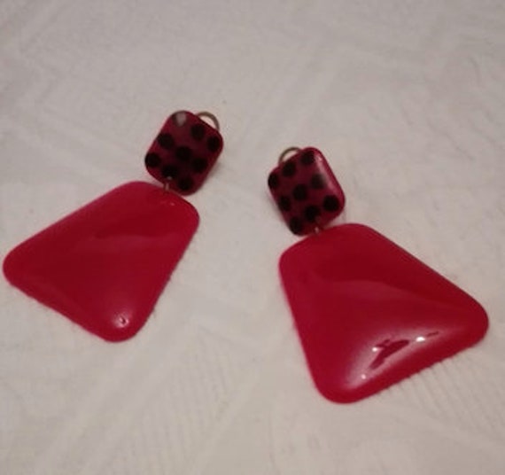Plastic ear clips red/a little black - image 7