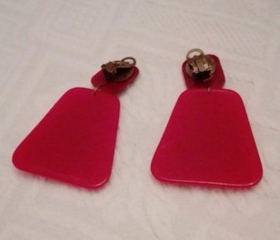 Plastic ear clips red/a little black - image 8