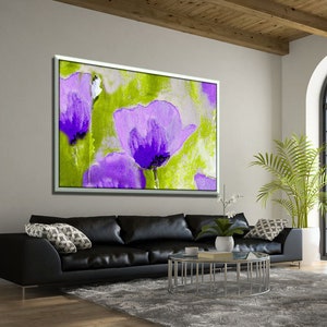 Flowers Painting, Large Painting, Flower Oil Painting, Paintings on Canvas, Original Oil Painting, Living Room Painting, Painting Flower