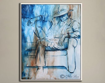 Canvas Wall Art, Large Wall Art, Modern Wall Art Abstract Print, Figurative Art, Wall Canvas Art, Modern Canvas Art, Large Canvas Art