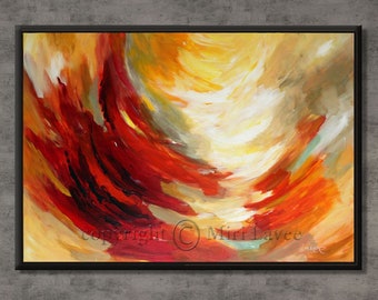 Abstract Art, Contemporary Art Print, Home Office Wall Art, Lobby Wall Art, Conference Room Art, Canvas Wall Art for Office, Sunrise Art