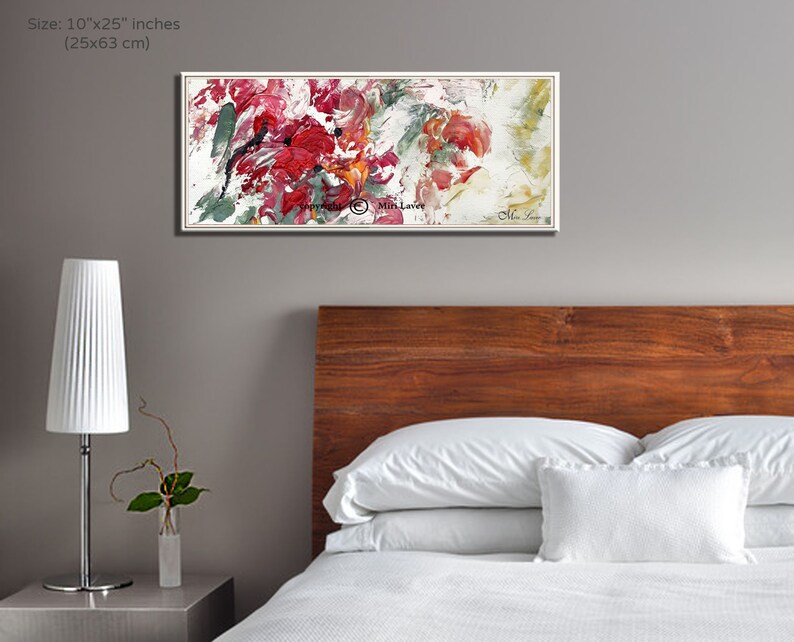Abstract Wall Art Living Room Wall Art Modern Horizontal - Etsy