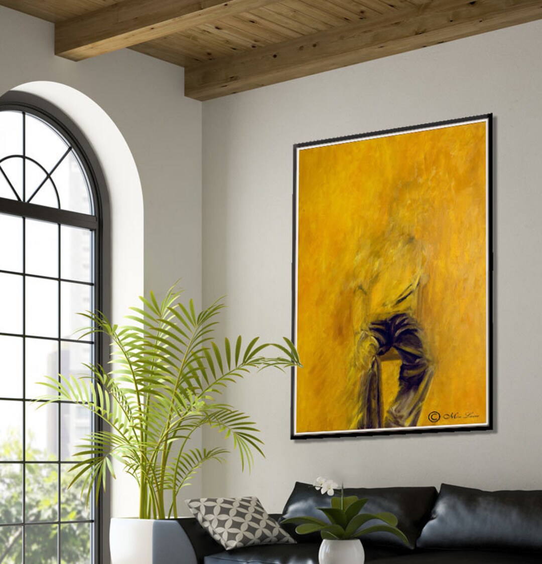 Large Living Room Painting on Canvas, Abstract Painting, Original