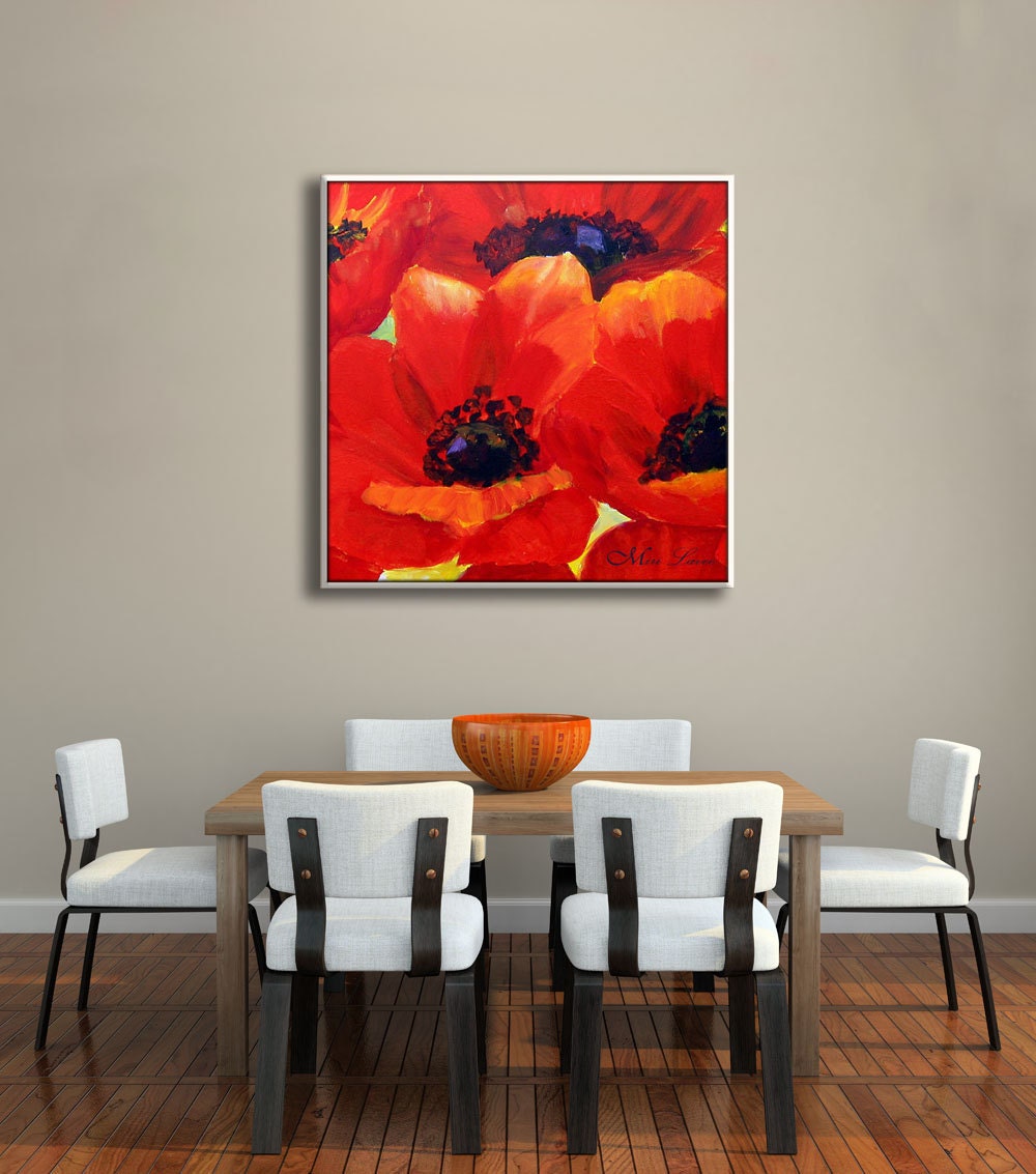 Colorful Art Canvas Print Kitchen Art Flower Wall Decor | Etsy