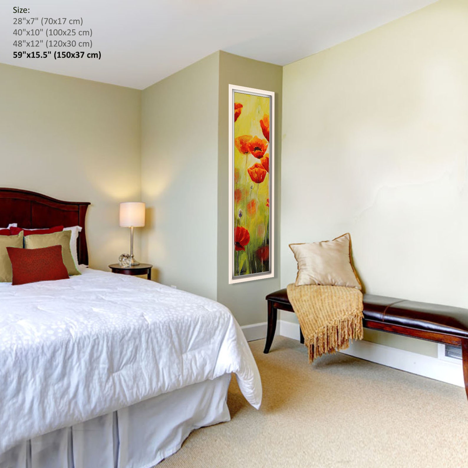 Vertical Wall Art Long Narrow Art Living Room Wall Art - Etsy