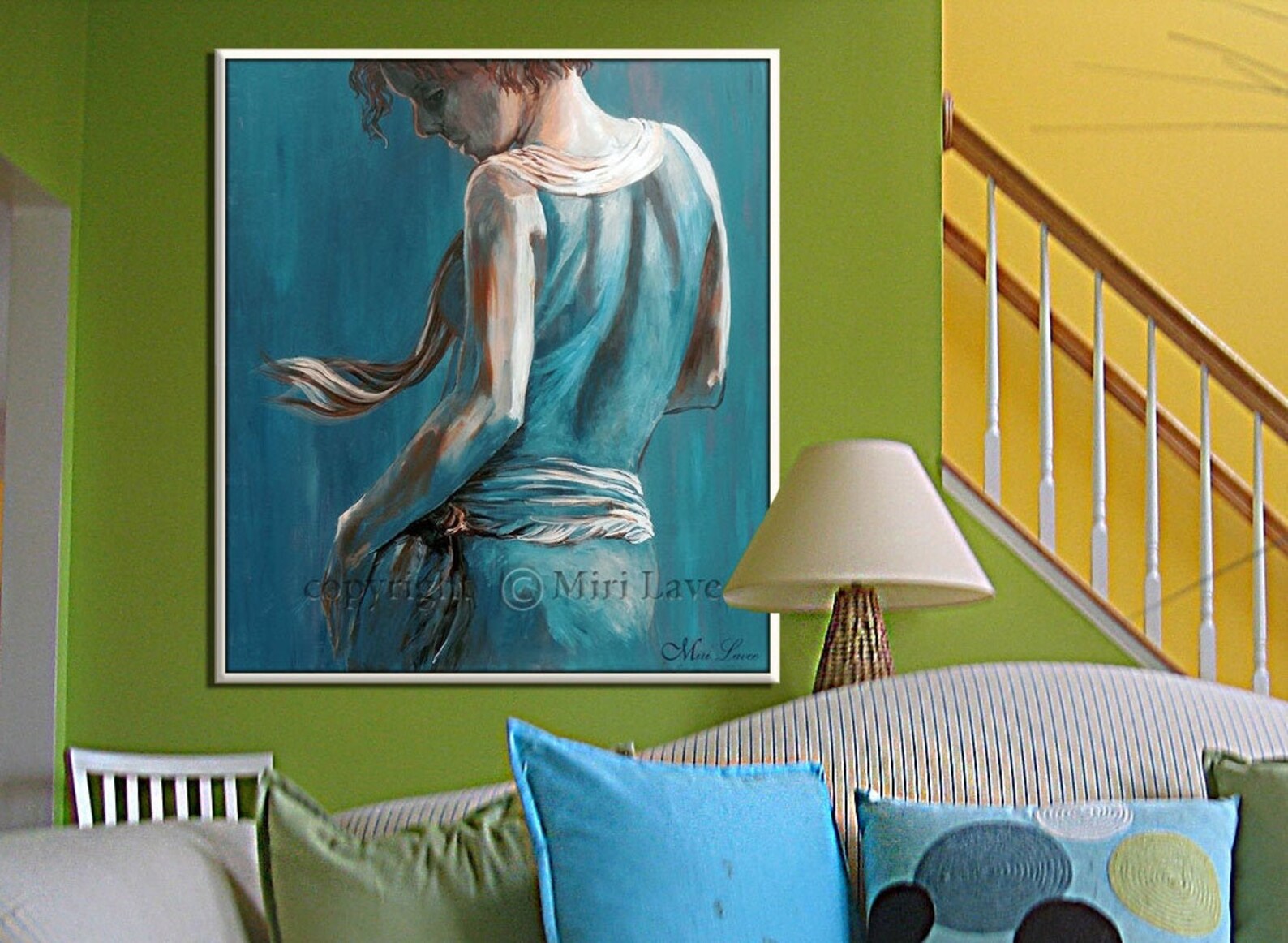 Figure Art, Woman Painting Print, Bedroom Wall Art, Wall Art Canvas ...