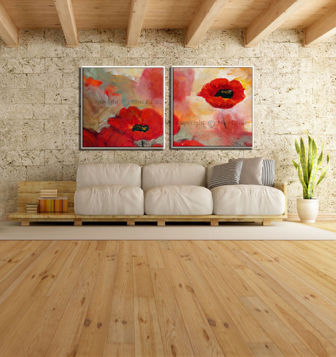 Wall Art Set of 2 Extra Large Wall Art Large Wall Art | Etsy