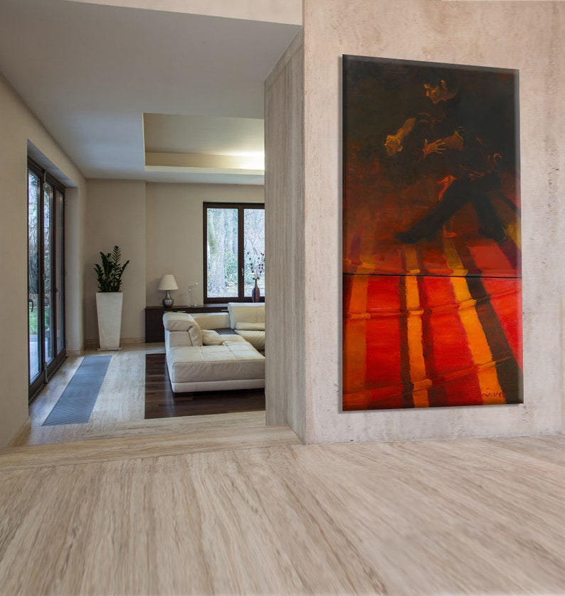 Original Painting Large Living Room Painting on Canvas Etsy